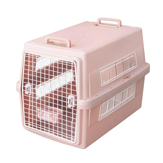 大型犬 エアトラベルキャリー Lサイズ 〜35kg ピンク ATC-870 [飛行機