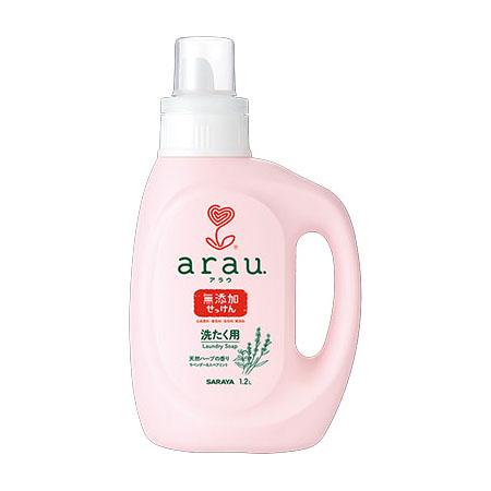 アラウ. 洗たく用せっけん 無添加 1.2L [液体洗剤 衣類用洗剤 サラヤ]