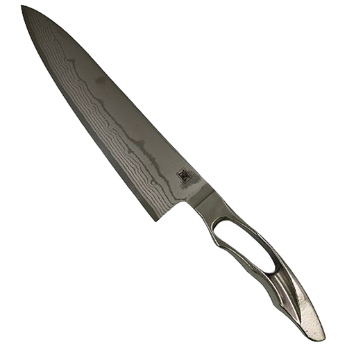 地蔵堂 ダマスカス牛刀 210mm 日本製 - [牛刀包丁 庖丁 鍛造製包丁 肉 魚 野菜 サビにくい キッチン用品 与板利器]_4