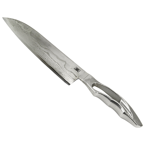 地蔵堂 ダマスカス三徳 170mm 日本製 - [三徳包丁 庖丁 鍛造製包丁 肉 魚 野菜 サビにくい キッチン用品 与板利器]