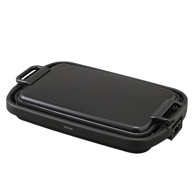 ワイドホットプレート 1枚 (ブラック) SWHP-011-B アイリスオーヤマ [ホットプレート 本体 大型 ワイド フッ素加工 焼肉 お好み焼き ホットケーキ 調理家電 IRIS]
