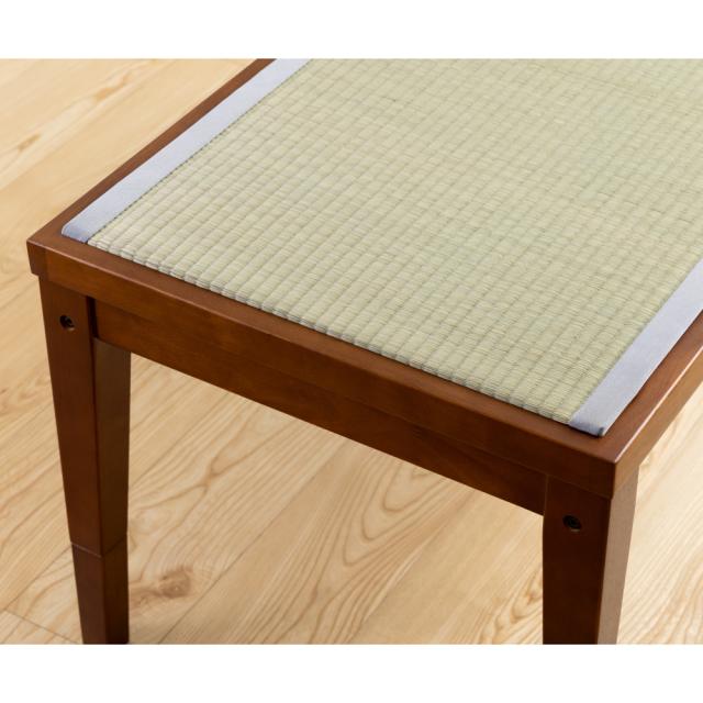 畳天然木ベンチ 120×50×45cm ブラウン×い草グレー [ダイニングベンチ 畳ベンチ ベンチシート リビング 大島屋]_1