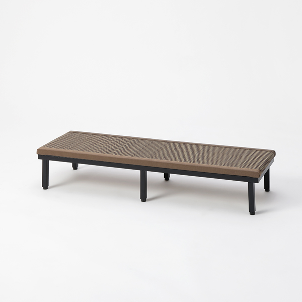 畳アイアンステップ 90×30×16cm い草ブラウン [踏み台 玄関台 高齢者 段差 大島屋]