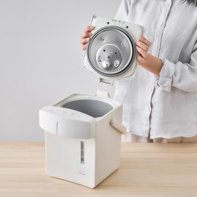 ジャーポット 2.2L マイコン式 アイボリー IAHD-222-C [電気ポット 保温 空焚き防止 お手入れ簡単 アイリスオーヤマ]