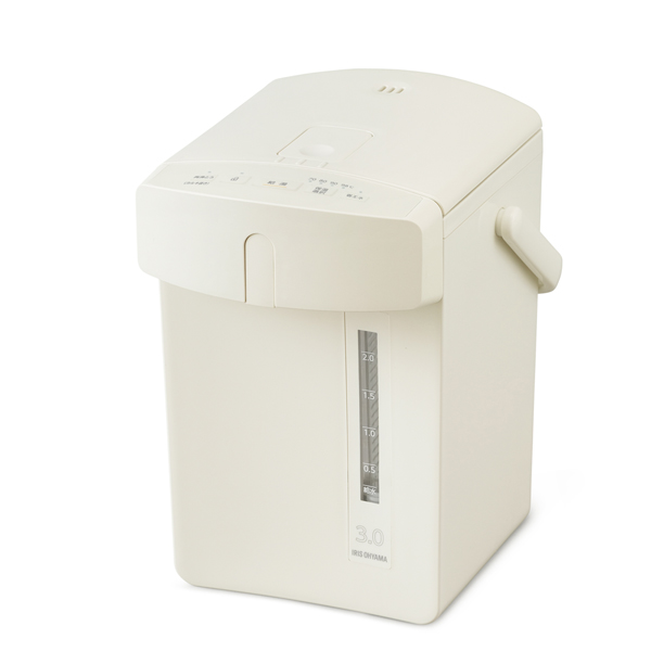 ジャーポット 3.0L マイコン式 アイボリー IAHD-230-C [電気ポット 保温 空焚き防止 お手入れ簡単 アイリスオーヤマ]