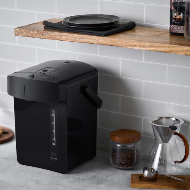 ジャーポット 3.0L メカ式 ブラック IMHD-230-B [電気ポット 保温 空焚き防止 お手入れ簡単 アイリスオーヤマ]