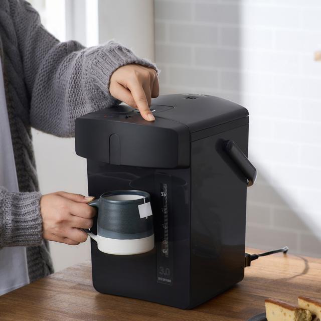 ジャーポット 3.0L メカ式 ブラック IMHD-230-B [電気ポット 保温 空焚き防止 お手入れ簡単 アイリスオーヤマ]