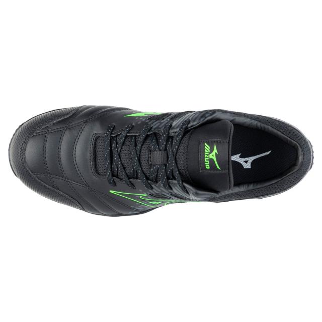 オールマイティ ワークシューズ 25.5cm ブラック×グリーン TDII 11 L F1GA230009255 ミズノ [ワーキング 作業靴 スニーカー ユニセックス ローカット 紐靴 軽量 衝撃吸収 クッション性 耐滑性 通気性 mizuno]