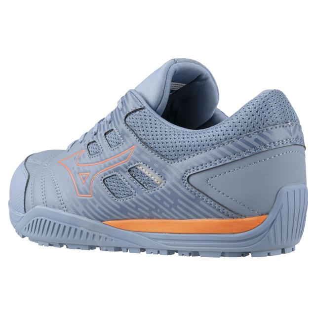 オールマイティ ワークシューズ 27.5cm ブルーグレー×コーラル TDII 11 L F1GA230027275 ミズノ [ワーキング 作業靴 スニーカー ユニセックス ローカット 紐靴 軽量 衝撃吸収 クッション性 耐滑性 通気性 mizuno]