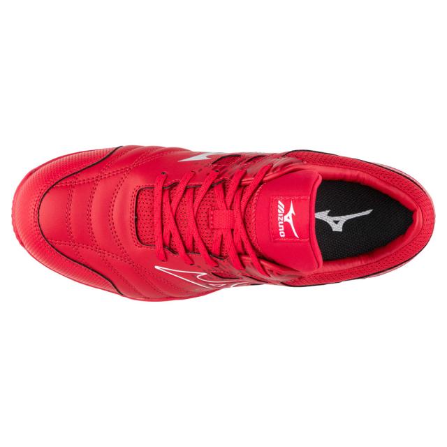 オールマイティ ワークシューズ 26.5cm レッド×ホワイト TDII 11 L F1GA230062265 ミズノ [ワーキング 作業靴 スニーカー ユニセックス ローカット 紐靴 軽量 衝撃吸収 クッション性 耐滑性 通気性 mizuno]