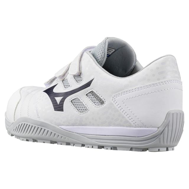 オールマイティ ワークシューズ 27.5cm ホワイト×ネイビー TDII 22 L F1GA230101275 ミズノ [ワーキング スニーカー 作業靴 ユニセックス ローカット ベルト靴 軽量 ]