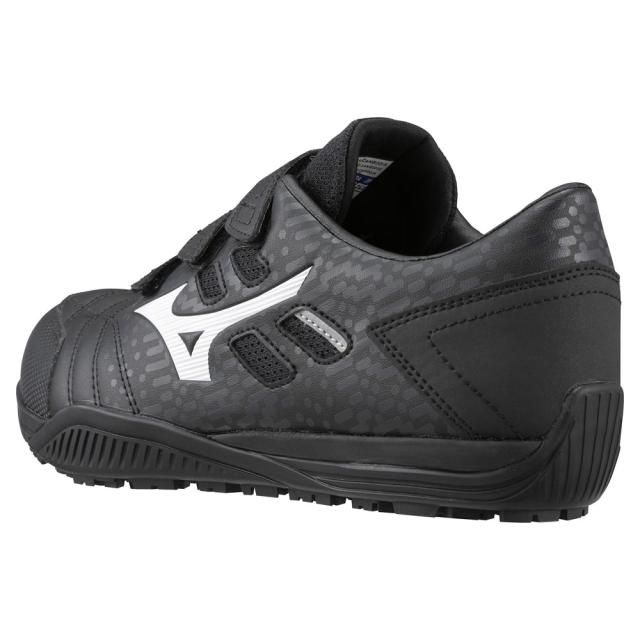 オールマイティ ワークシューズ 22.5cm ブラック×ホワイト TDII 22 L F1GA230109225 ミズノ [ワーキング スニーカー 作業靴 ユニセックス ローカット ベルト靴 軽量 ]