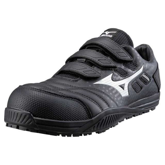 オールマイティ ワークシューズ 26.5cm ブラック×ホワイト TDII 22 L F1GA230109265 ミズノ [ワーキング スニーカー 作業靴 ユニセックス ローカット ベルト靴 軽量 ]