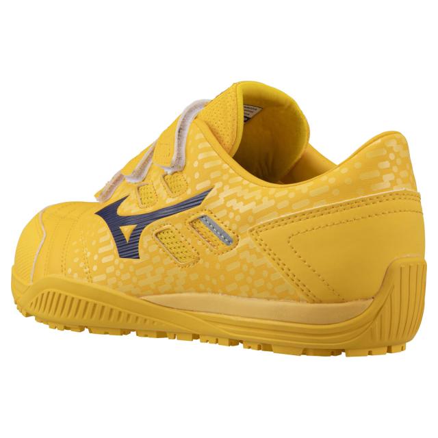 オールマイティ ワークシューズ 24.5cm イエロー×ネイビー TDII 22 L F1GA230145245 ミズノ [ワーキング スニーカー 作業靴 ユニセックス ローカット ベルト靴 軽量 ]
