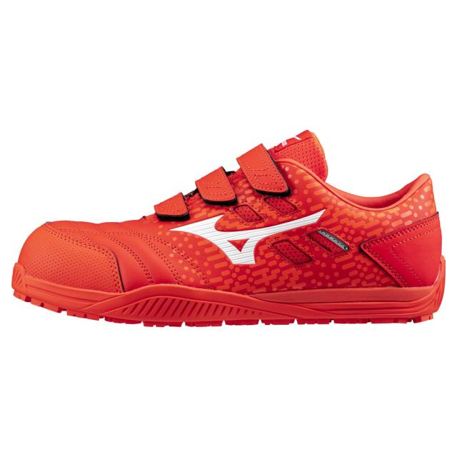 オールマイティ ワークシューズ 26.5cm オレンジ×ホワイト TDII 22 L F1GA230154265 ミズノ [ワーキング スニーカー 作業靴 ユニセックス ローカット ベルト靴 軽量 ]