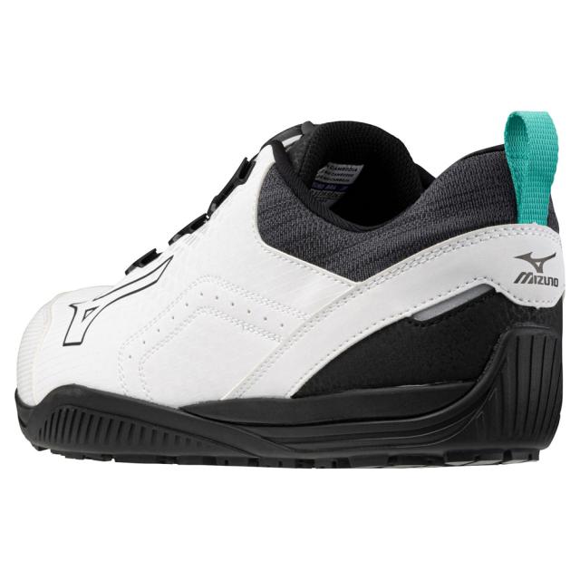 オールマイティ ワークシューズ 27.5cm ホワイト×ブラック TD II 51L BOA F1GA240201270 ミズノ [ワーキング 作業靴 スニーカー 白 ローカット ダイヤル靴 ボアフィット 軽量 衝撃吸収 クッション性 耐滑性 通気性 ユニセックス mizuno]