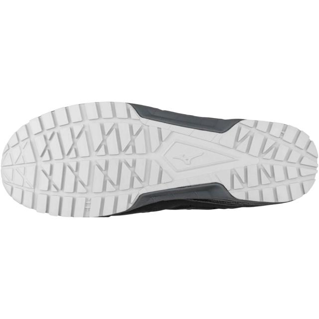 オールマイティ ワークシューズ 24.5cm ブラック×ダークグレー AS 15 L F1GA200209245 ミズノ [作業靴 静電気帯電防止 ワーキング スニーカー ユニセックス ローカット 紐靴 軽量 ]