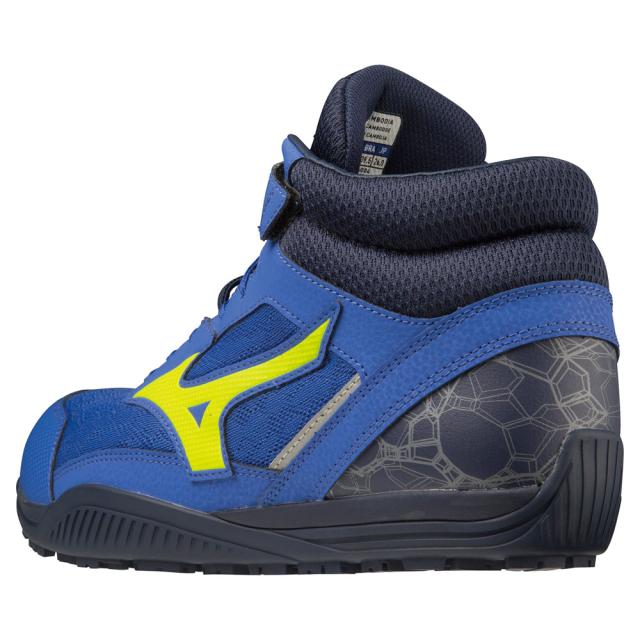 オールマイティ ワークシューズ 28cm ブルー×ネオンイエロー SDII 13 H