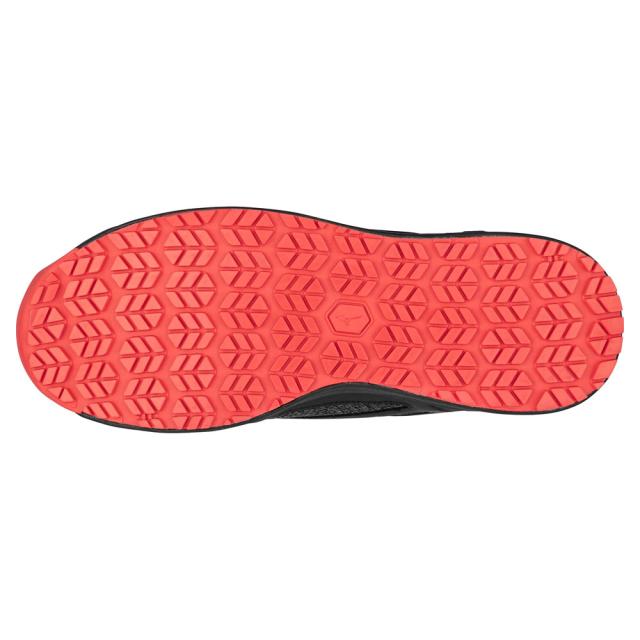 オールマイティ ワークシューズ 23.5cm ブラック×レッド LSII 52 L BOA F1GA220209235 ミズノ [ワーキング スニーカー ユニセックス ローカット ダイヤル靴 軽量]