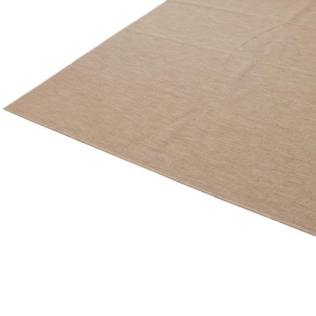 タフトカーペット ベージュ 江戸間6畳 261×352cm 日本製 [ラグ マット 無地 敷物 カーペットカバー 洗濯可 抗菌 防臭 大島屋]