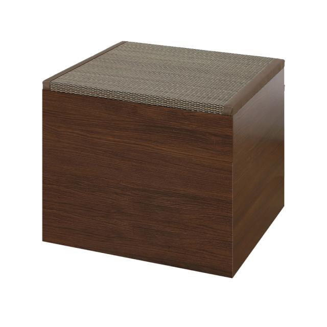 畳収納ボックス ハイタイプ ブラウン い草ブラウン  [畳収納箱 片付け箱 物入れ 畳椅子 大島屋]の通販は 14,080円