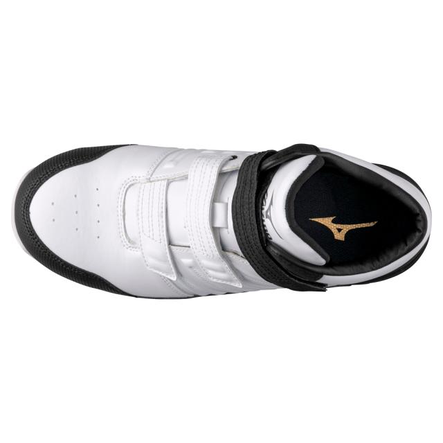 オールマイティ ワークシューズ 25.5cm ホワイト×シルバー×ブラック SSII 21 H F1GA220501255 ミズノ [ワーキング スニーカー メンズ ハイカット ベルト靴 軽量]