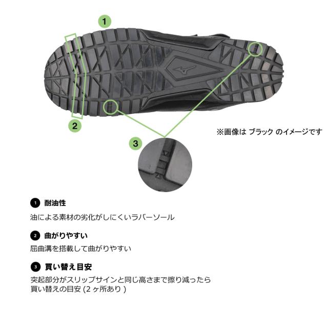 オールマイティ ワークシューズ 24.5cm ホワイト BS 29 H F1GA210201245 ミズノ [作業靴 ワーキング 長靴 ブーツ ユニセックス ハイカット ベルト靴 軽量 ]