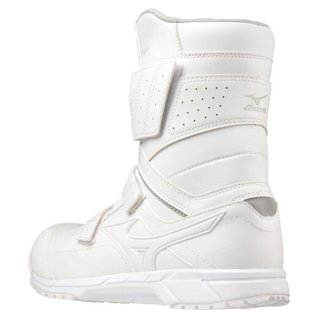 オールマイティ ワークシューズ 24.5cm ホワイト BS 29 H F1GA210201245 ミズノ [作業靴 ワーキング 長靴 ブーツ ユニセックス ハイカット ベルト靴 軽量 ]