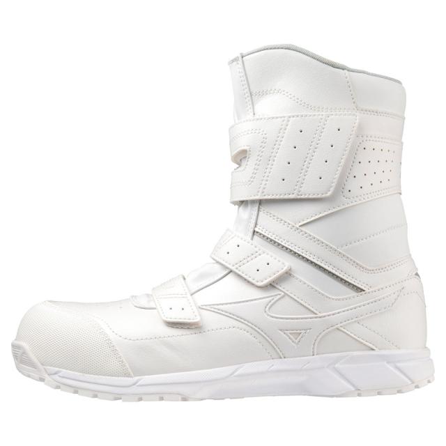 オールマイティ ワークシューズ 27.5cm ホワイト BS 29 H F1GA210201275 ミズノ [作業靴 ワーキング 長靴 ブーツ ユニセックス ハイカット ベルト靴 軽量 ]