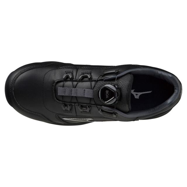 オールマイティ ワークシューズ 26.5cm ブラック×シルバー SU 51 L BOA F1GA231709265 ミズノ [作業靴 ワーキング スニーカー ユニセックス ローカット ダイヤル靴 軽量 ]