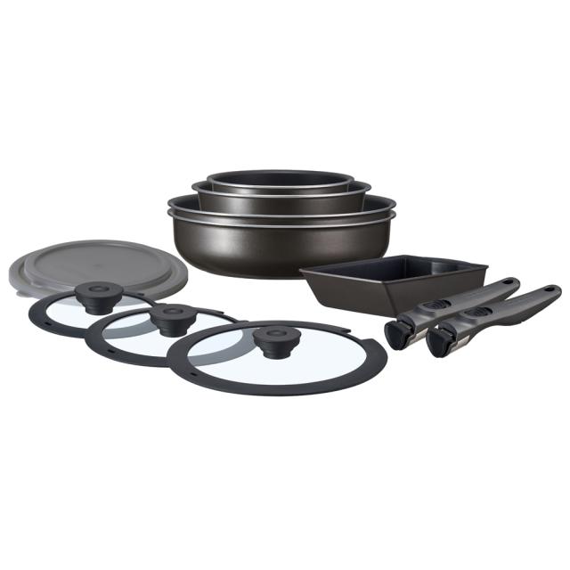 フライパンセット TERACOAT 深型12点セット グレイッシュブラウン EHDC