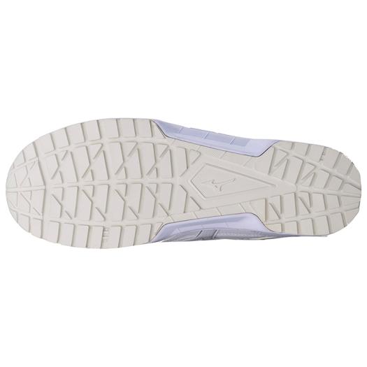 オールマイティ ワークシューズ 25.5cm ホワイト CS 紐タイプ C1GA171001255 ミズノ [作業靴 ワーキング スニーカー ユニセックス ローカット 紐靴 軽量]