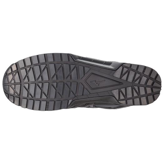 オールマイティ ワークシューズ 27.5cm ブラック CS ベルトタイプ C1GA171109275 ミズノ [作業靴 ワーキング スニーカー ユニセックス ローカット ベルト靴 軽量]