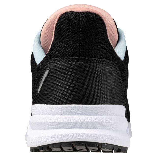 オールマイティ ワークシューズ 23.5cm ブラック×シルバー×ピンク FSII 11L F1GA240309235 ミズノ [ウィメンズ レディース 女性 ワーキング スニーカー ローカット 軽量]