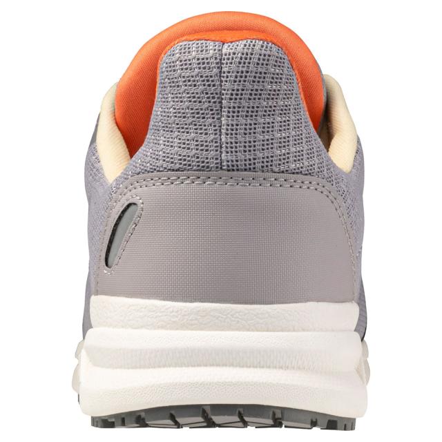 オールマイティ ワークシューズ 22.5cm グレー×シルバー×オレンジ FSII 11L F1GA240305225 ミズノ [ウィメンズ レディース 女性 ワーキング スニーカー ローカット 軽量]