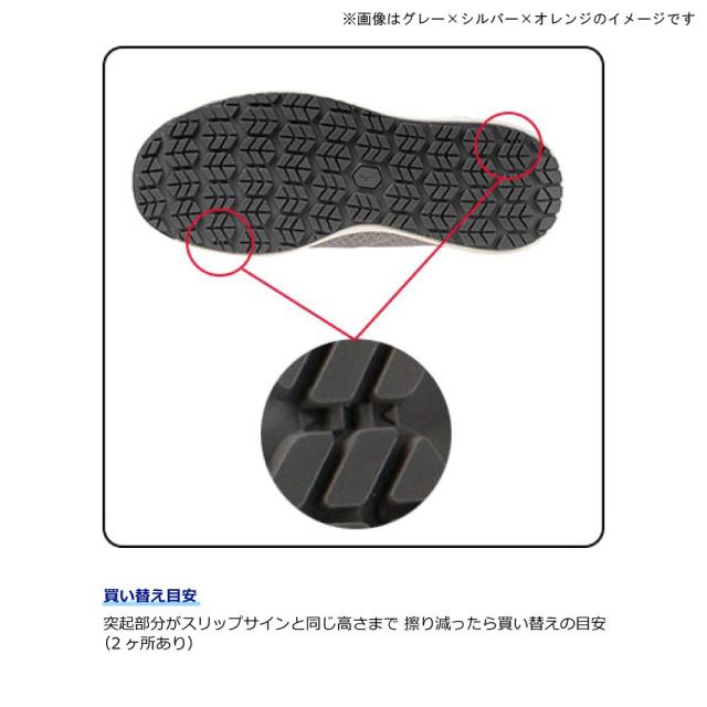 オールマイティ ワークシューズ 24.5cm ブルー×シルバー×ホワイト FSII 11L F1GA240327245 ミズノ [ウィメンズ レディース 女性 ワーキング スニーカー ローカット 軽量]