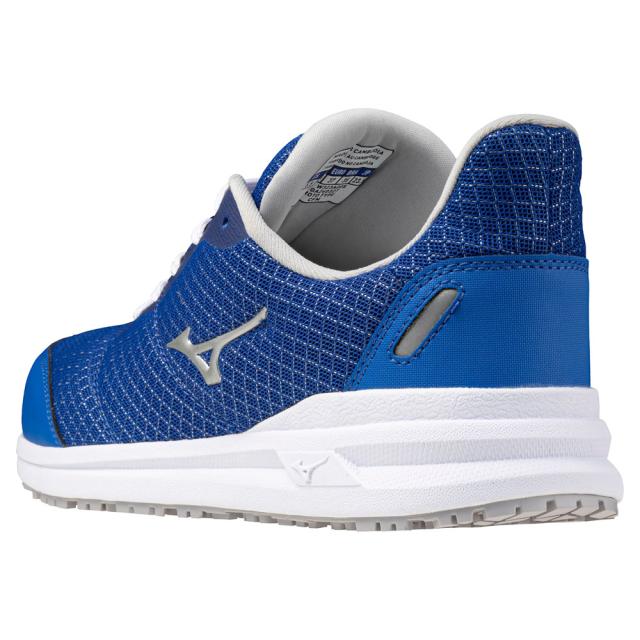 オールマイティ ワークシューズ 24.5cm ブルー×シルバー×ホワイト FSII 11L F1GA240327245 ミズノ [ウィメンズ レディース 女性 ワーキング スニーカー ローカット 軽量]