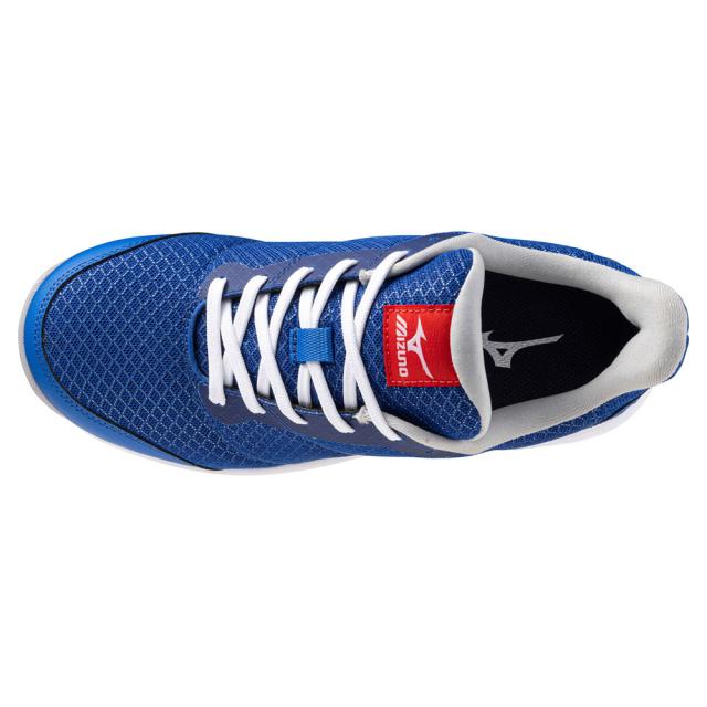 オールマイティ ワークシューズ 25.5cm ブルー×シルバー×ホワイト FSII 11L F1GA240327255 ミズノ [ウィメンズ レディース 女性 ワーキング スニーカー ローカット 軽量]