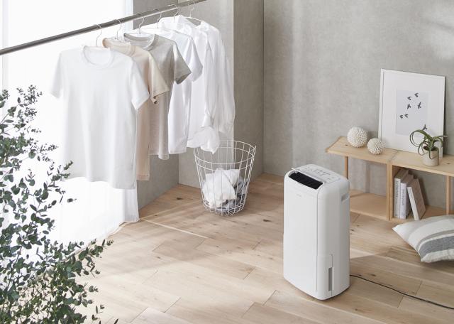 衣類乾燥除湿機 12L コンプレッサー式 ホワイト IJC-M120-W [IRIS 衣類