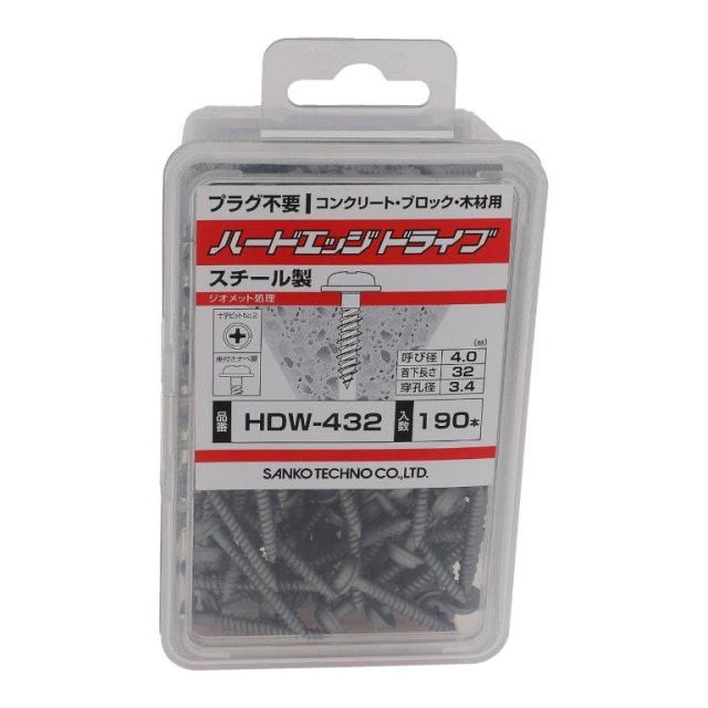 ハードエッジドライブ 座付 4.0×32mm 190本入 HDW-432 [アンカーねじ
