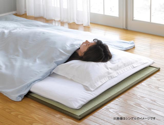 四つ折り畳 セミダブル 140x210x1.3cm  大島屋 [マットレス 寝具 敷布団 和室]の通販は
