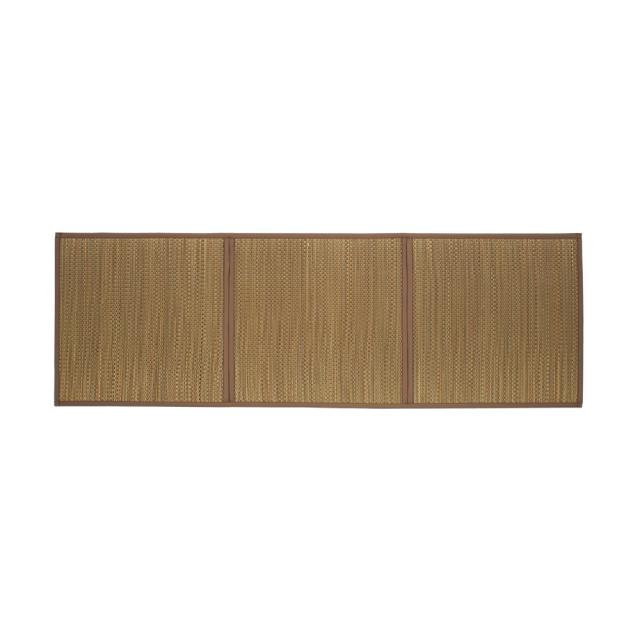 日本製 三つ折り畳 ブラウン 70x210x1.5cm 大島屋 [マットレス 敷物 カーペット マット 和室]