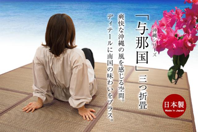 日本製 三つ折り畳 ブラウン 70x210x1.5cm 大島屋 [マットレス 敷物 カーペット マット 和室]_14