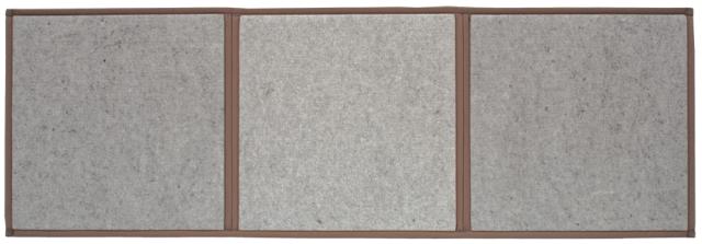 日本製 三つ折り畳 ブラウン 70x210x1.5cm 大島屋 [マットレス 敷物 カーペット マット 和室]_7