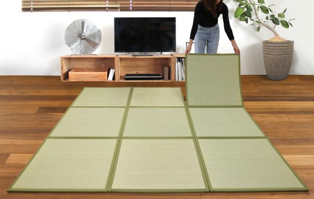 日本製 三つ折り畳 ナチュラル 70x210x1.5cm 大島屋 [マットレス 敷物 カーペット マット 和室]_2