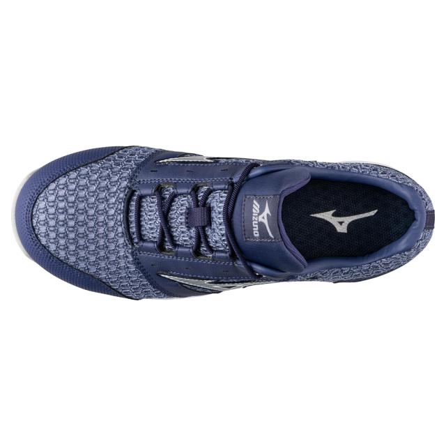 オールマイティ ワークシューズ 25.5cm ブルー×ホワイト VH 11 L F1GA220427255 ミズノ [メンズ 男性 ワーキング スニーカー ローカット 軽量 ]
