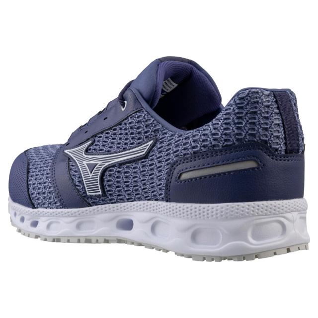オールマイティ ワークシューズ 25.5cm ブルー×ホワイト VH 11 L F1GA220427255 ミズノ [メンズ 男性 ワーキング スニーカー ローカット 軽量 ]