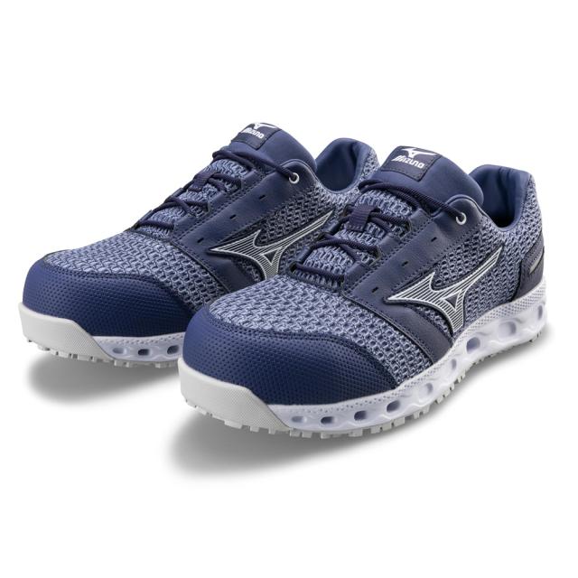 オールマイティ ワークシューズ 29cm ブルー×ホワイト VH 11 L F1GA220427290 ミズノ [メンズ 男性 ワーキング スニーカー ローカット 軽量 ]の通販は
