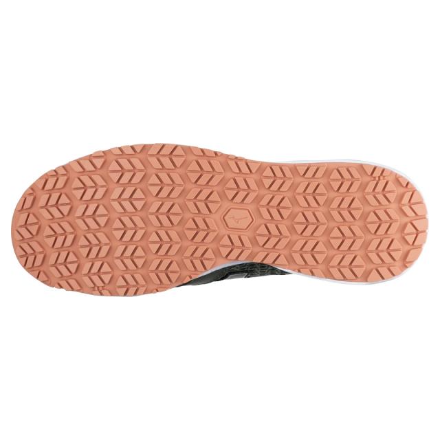 オールマイティ ワークシューズ 27.5cm カーキ×シルバー VH 11 L F1GA220436275 ミズノ [メンズ 男性 ワーキング スニーカー ローカット 軽量 ]