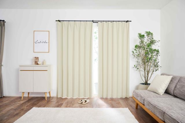 1級遮光 防炎 ドレープカーテン 単品 幅150×丈145cm 1枚入り ソイ 洗える ウォッシャブル 洗濯機OK 無地 日本製 国産 タッセル付き アジャスターフック付き 断熱効果 保温効果 受注生産 遮光カ